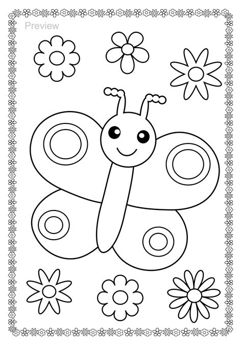 butterfly coloring sheet preschool jean harrisons kindergarten