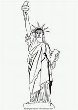 Libertad Estatua sketch template