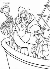 Coloring Treasure Planet Pages Jim Hawkins Silver John Disney Island Color Sheets Planets Book Hellokids Colouring Print Kids Part Popular sketch template