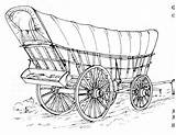 Wagon Conestoga Drawing Horse Drawn Wagons Paintingvalley Old Choose Board West sketch template