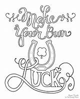 Coloring Pages Make Own Name Luck Printable Create Lucky Good Into Charms Print Words Girl Color Photoshop First Custom Getcolorings sketch template