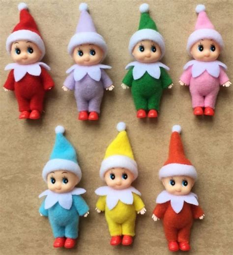 lot   baby elves     color etsy