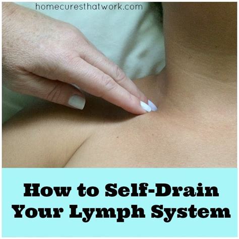 How To Self Drain Your Lymph System Lymphatic Massage Health Heal