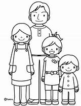 Famille Famiglia Colorare Coloriage Coloriages Colorier Lescoloriages Personnages Humoristique sketch template