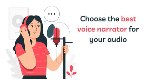 choosing   voice narrator   audio verbolabs
