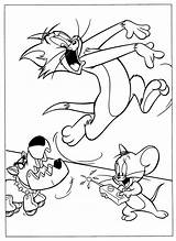 Jerry Tom Coloring Pages Printable Kids sketch template