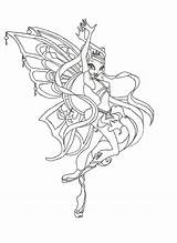 Winx Enchantix Tecna Coloriages Imprimer Buntute Rodo Oren Sitik sketch template