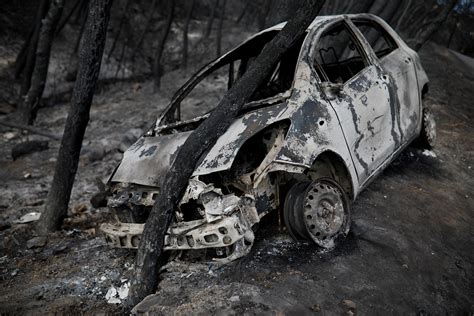 fire  greece officials   indications arson led  forest fire relatives head