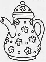 Bule Tetera Teteras Pintar Dibujoscolorear Porcelana Teapots Teapot Artesanato Boyama Sayfalari Cafetera Apliques Prato Retalhos Pano Fai Xicaras Riscos sketch template
