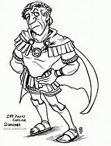 Julius Caesar sketch template