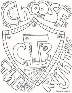 lds ctr coloring pages printable sketch coloring page