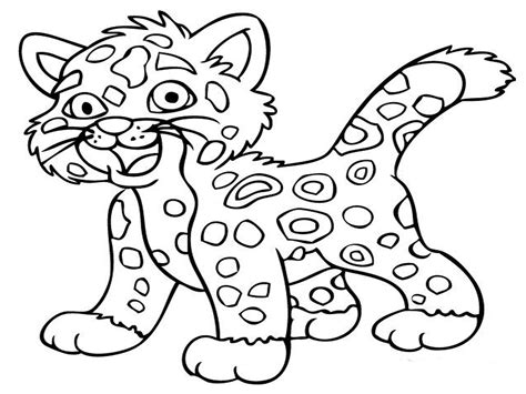 jaguar animal coloring pages realistic coloring pages