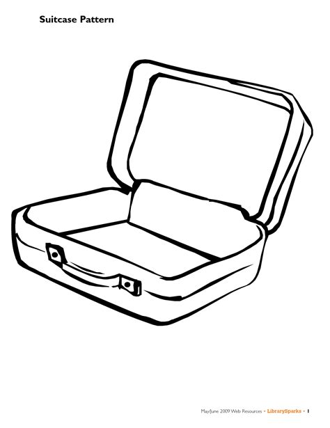 open suitcase coloring page christmas bag  gifts coloring page