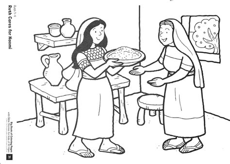 ruth  naomi coloring pages