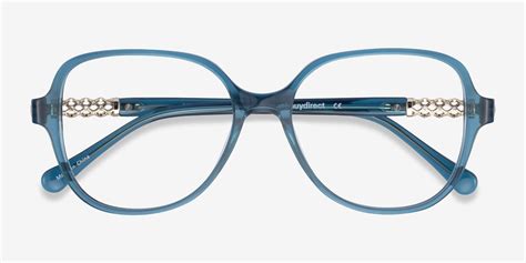 Precious Square Teal Glasses For Women Eyebuydirect Canada