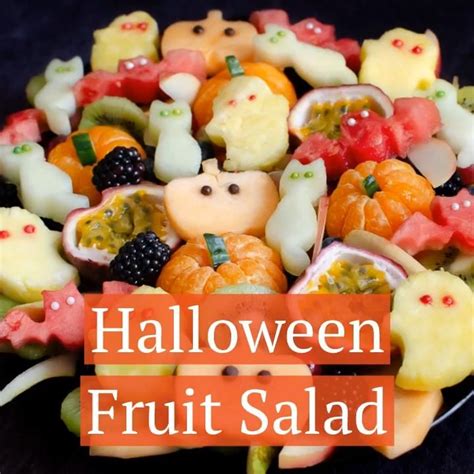 Halloween Fruit Salad Healthy Party Food Idea [video