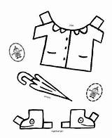 Puk Kleurplaat Kleed Kleding Thema Knutselen Peuter Jurkje Kinderen Activiteiten Vandaag Aankleedpop Peuters Downloaden sketch template