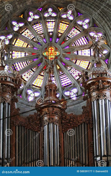 gothic cathedral  pipe organ stock image image  cherry skill