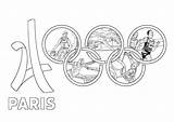 Olympiques Paris Disegni Olimpiadi Colorare Enfants Anneaux Olympics Coloriages Adulti Colorier Divers Natation Frais Différents sketch template