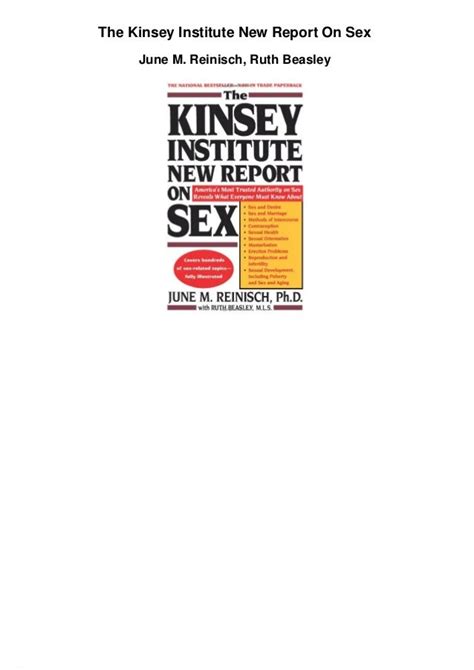 the kinsey institute new report on sex pdf