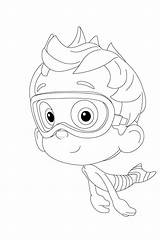 Guppies Goby Nonny Oona sketch template
