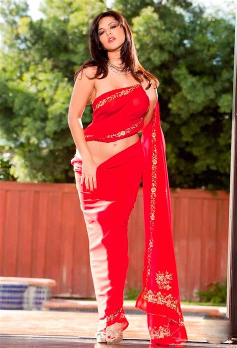 Actress Hot Images Sunny Leone Hot Spicy Stills In Red