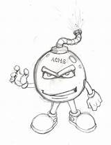 Bomb Drawing Acme Cartoon Time Drawings Cool Soldier Paintingvalley Getdrawings sketch template