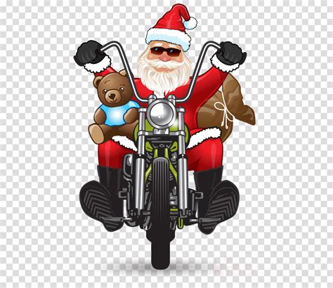 santa   motorcycle clipart   cliparts  images