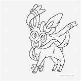 Sylveon Coloring Pngkey sketch template