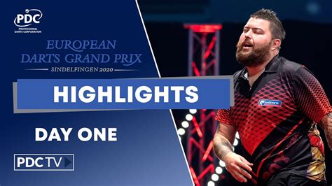 day  highlights  european darts grand prix youtube