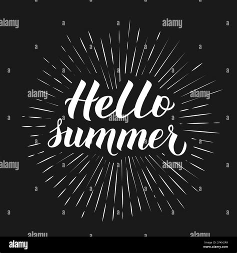 summer calligraphy lettering inspirational seasonal quote