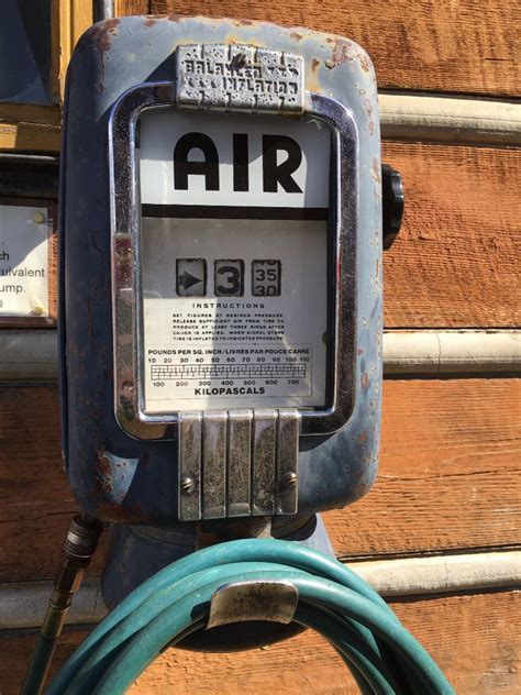 sweet  gas station air pump   operation today  gas stations vintage gas pumps