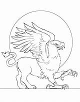 Coloring Pages Griffin Griffon Gryphon Modern Getcolorings Designlooter Color Printable Getdrawings 52kb 640px sketch template