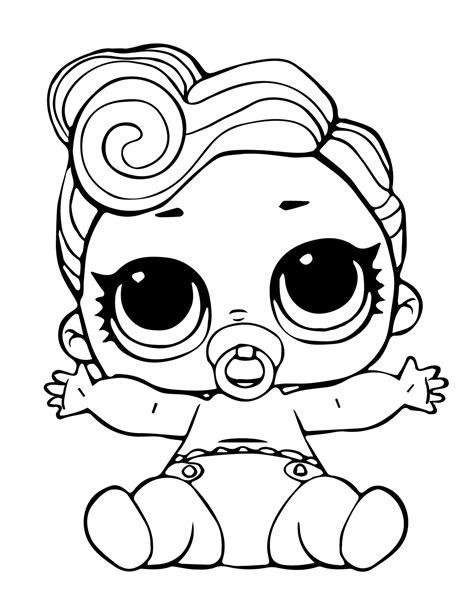 lil queen lol doll coloring page  printable coloring pages