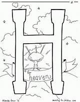 Heaven Stairway sketch template