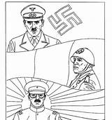 Hitler Admiral Mussolini sketch template