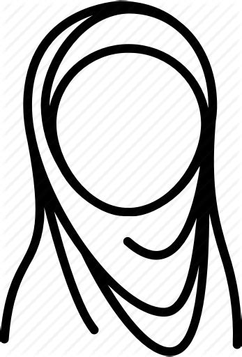 hijab islam muslim profile user woman icon