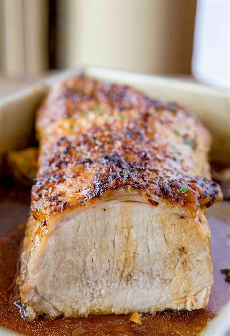 ultimate garlic pork loin roast recipe video dinner  dessert