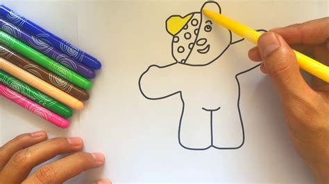 draw pudsey pudsey bear  steps coloring pages art colors