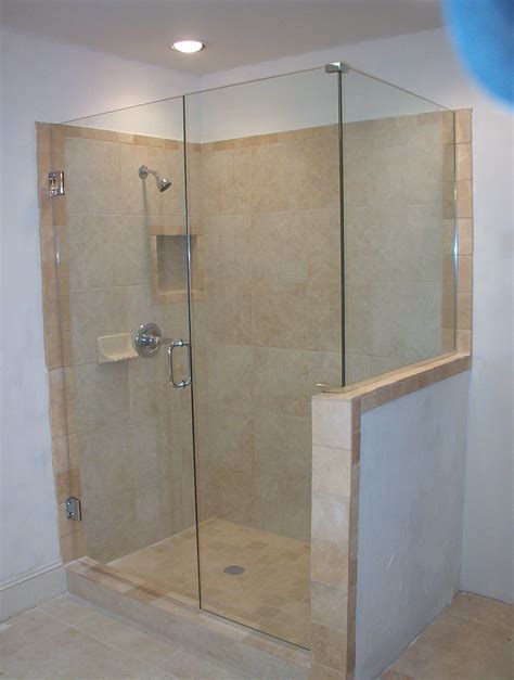 Bathroom Simple Frameless Shower Door Price Range Combine