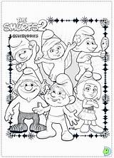 Smurfs Colorir Dinokids Smurf Partilhar sketch template