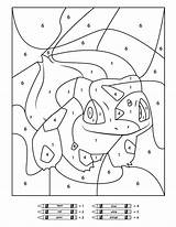Pokemon Color Coloring Printable Pages Worksheets Kids Number Numbers Printables Sheets Pikachu Math Disney Bulbasaur Colouring Activity Activities Charmander Summer sketch template