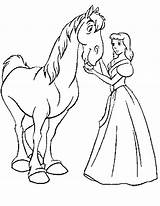 Disney Kidsdrawing Pferde Getcolorings Prinses Paarden Hor Disimpan Afbeeldingsresultaat Rijtuigen sketch template