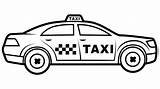 Taxi sketch template