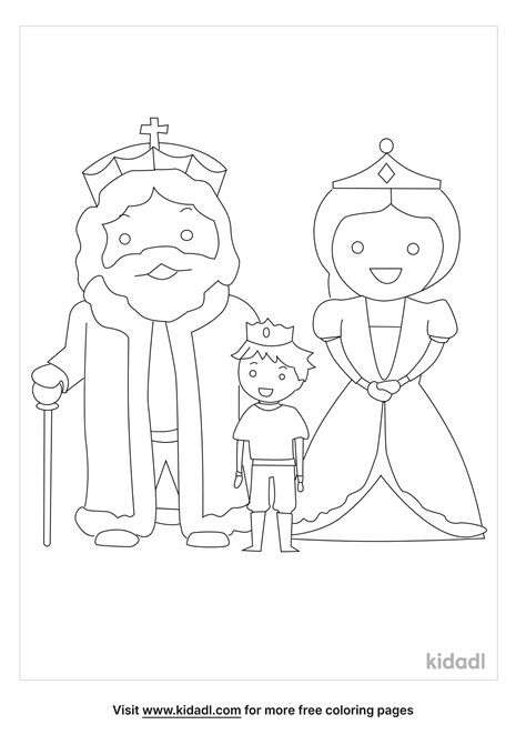 royal family coloring page  family coloring page kidadl