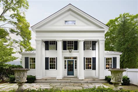 homes  eye catching exteriors greek revival home greek revival architecture house