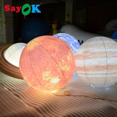 shop inflatable lighting planets solar system  planets sun