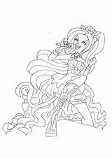 Coloring Pages Catty Noir Monster High Printable Getcolorings sketch template