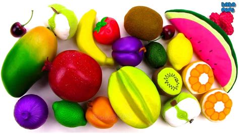 Learn Colors With Fruits Toys Learn Names Of Fruits Soft And Realistic
