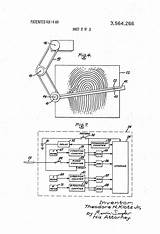 Patents Fingerprint Ridge Photoelectric Counter Drawing sketch template